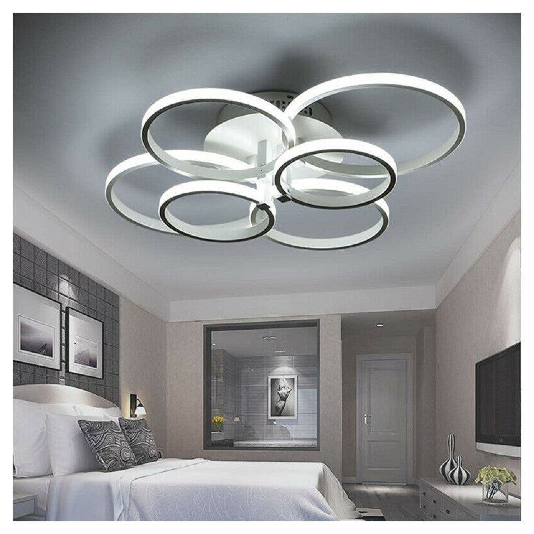 Techo LED contemporáneo LED 6 Anillos ARTÍCULOS 51 W Luz de frío natural natural C08