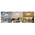 Techo LED contemporáneo LED 6 Anillos ARTÍCULOS 51 W Luz de frío natural natural C08