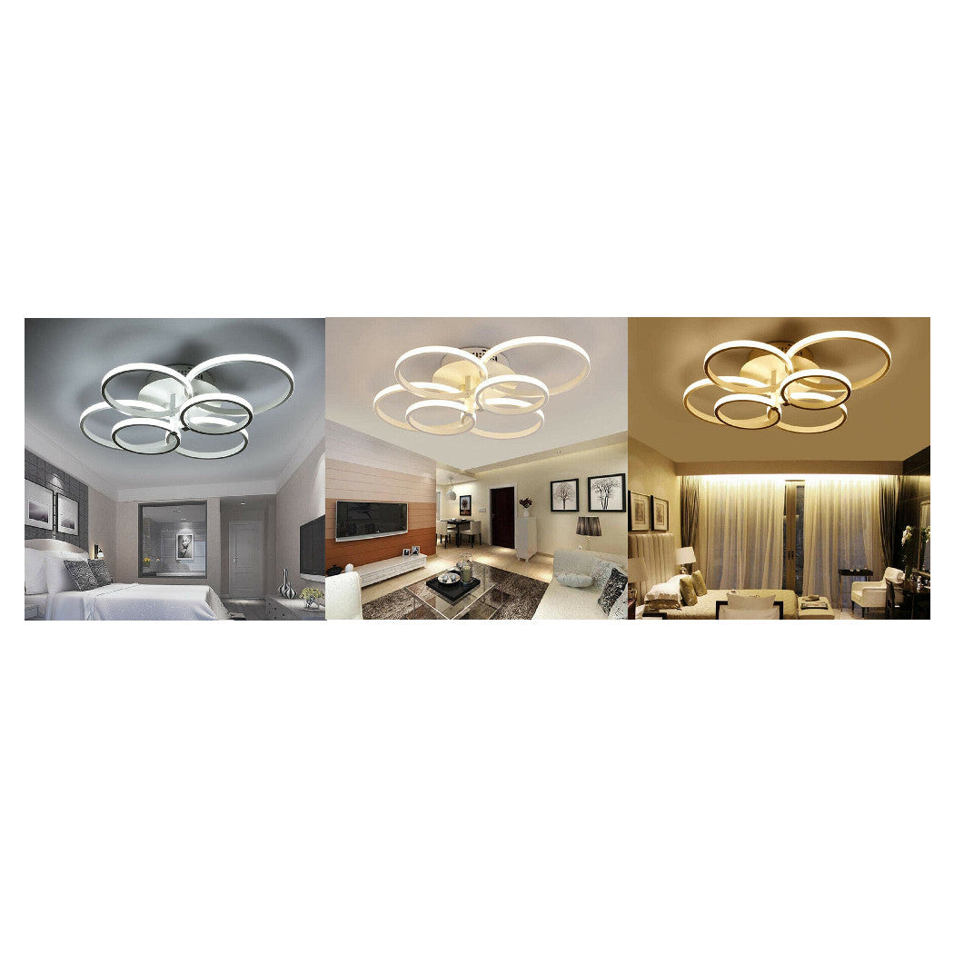 Techo LED contemporáneo LED 6 Anillos ARTÍCULOS 51 W Luz de frío natural natural C08
