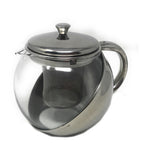 Tetera con el filtro de infusor para el té de té de hierbas 900ml Té del té en vidrio y acero