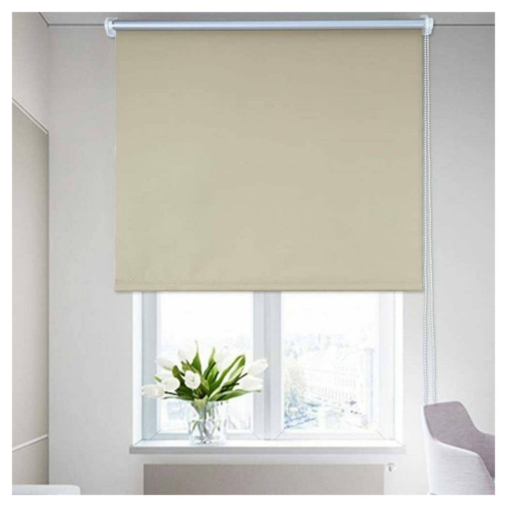 Tienda de rodillos oscuros 60x175cm Beige con tiendas de cadenas Parasol ventana