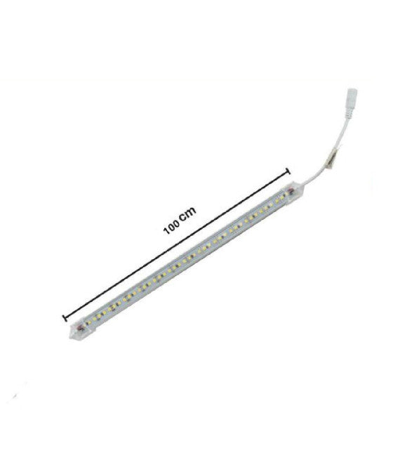 SET 2 BARRE DE 1 METRO STRISCIA LED RIGIDA PROFILO SMD 4014 MONOCOLOL 144 LED/M