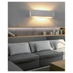 Tiza rectangular Luz de pared Doble emisión E14 pintable IP20 E06