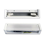 Tiza rectangular Luz de pared Doble emisión E14 pintable IP20 E06
