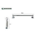 Toalla Soporte de toalla de acero de acero de la pared de fijación 40 cm cuadrado 59190
