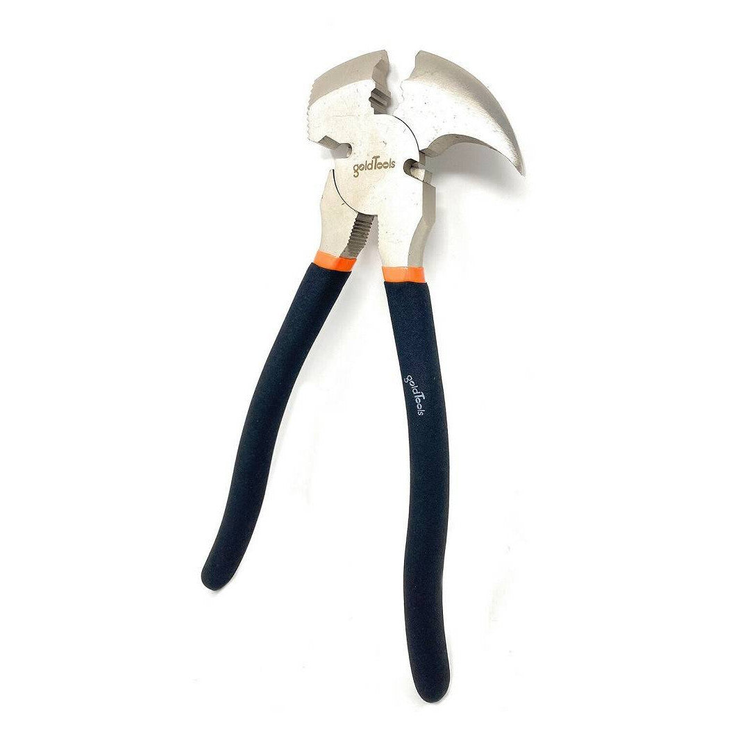 Tweezer Alicates de acero de 250 mm de acero de 250 mm con mango de goma antideslizante Martillo