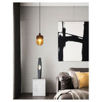 Vintage suspensión araña techo e27 ataque negro ámbar LP-14