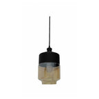 Vintage suspensión araña techo e27 ataque negro ámbar LP-14