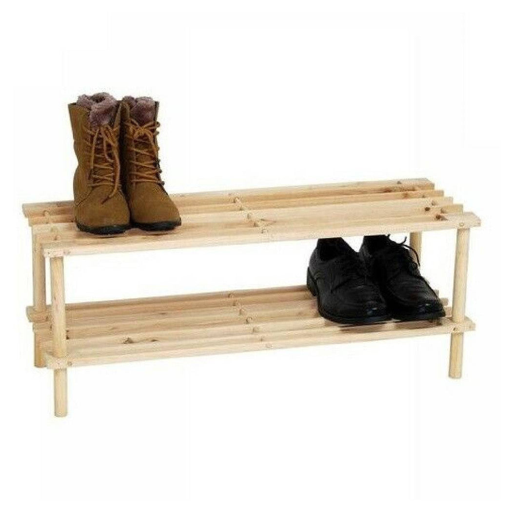 Zapatos zapatos 2 estantes de madera estante de madera estante de madera